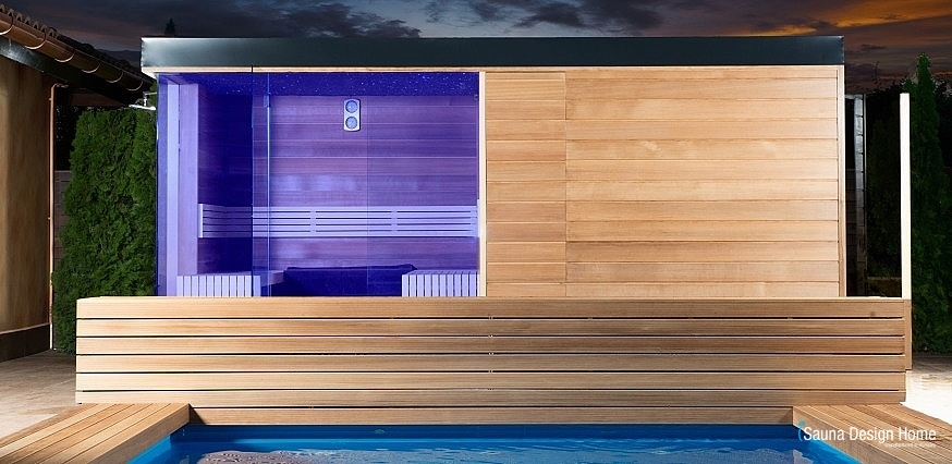 Moderný fínsky saunový dom