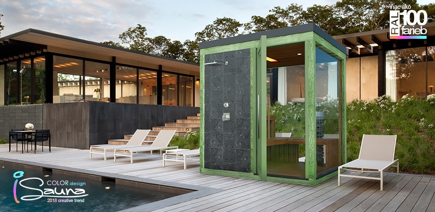 Záhradná sauna so sprchou