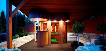 Exteriérový sauna domček na mieru
