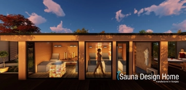 Exterierový sauna dom
