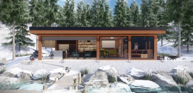 jedinečná sauna v škandinávskom štýle