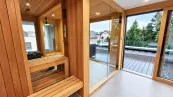 Panoramatická sauna s terasou Panoramatická sauna s terasou