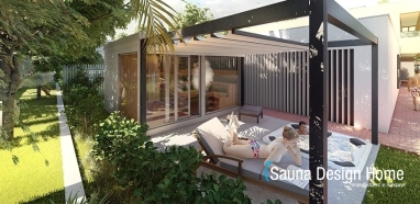 moderný sauna dom na mieru
