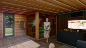 sauna dom s odpočivarňou sauna dom s odpočivarňou
