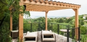 Pergola vo wellness záhrade