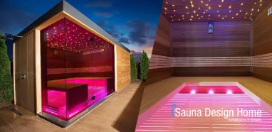 Fínska sauna v minimalistickom štýle Fínska sauna v minimalistickom štýle