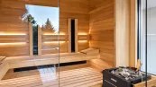 Fínska sauna s infrapanelmi Fínska sauna s infrapanelmi