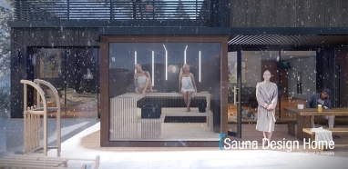 exteriérová fínska sauna na mieru