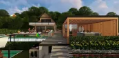 Moderný sauna dom Moderný sauna dom