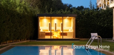 Kombinovaná exteriérová sauna, výroba sauny