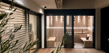 zabudovaná sauna