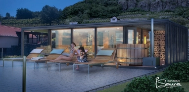 Sauna wellness vo vinohradníctve