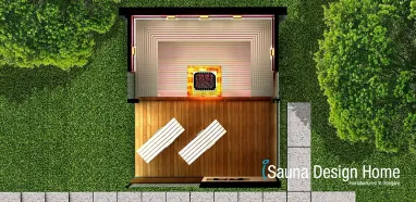Fínska sauna a infra sauna v jednom sauna dome Fínska sauna a infra sauna v jednom sauna dome