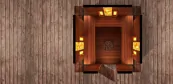 Kombinovaná sauna s prístreškom Kombinovaná sauna s prístreškom