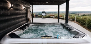 externý sauna dom a vírívka