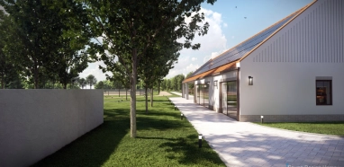 záhradná a krajinná architektúra jazdeckého areálu