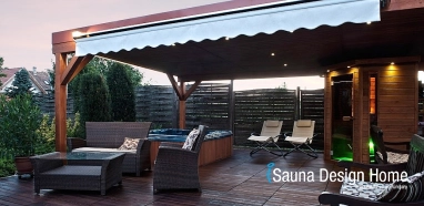 Sauna na wellness terase