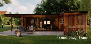 moderný sauna dom 