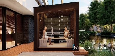 stavba sauny - moderná sauna 