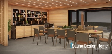 sauna domček s mnohými funkciami