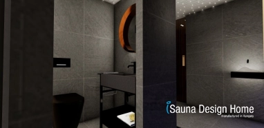 exterierová sauna so sprchou