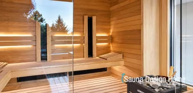 Fínska sauna s infrapanelmi Fínska sauna s infrapanelmi