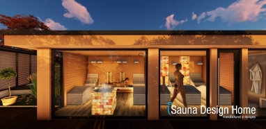 stavba sauny na mieru penthouse