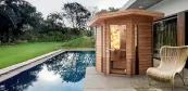 Exteriérová sauna stavba sauny Exteriérová sauna stavba sauny
