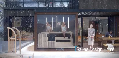 exteriérová fínska sauna na mieru