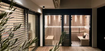 zabudovaná sauna