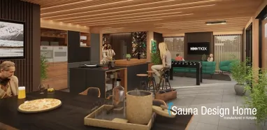 sauna s oddychovým priestorom sauna s oddychovým priestorom