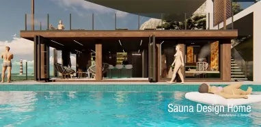 Sauna dom a vírivka Sauna dom a vírivka