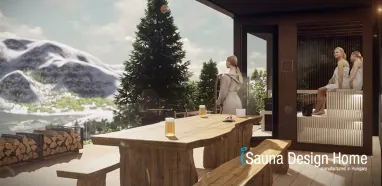 výstavba exteriérovej sauny 