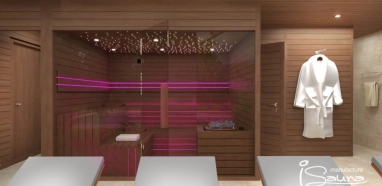 Sauna wellness v záhrade