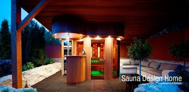 Exteriérový sauna domček na mieru Exteriérový sauna domček na mieru