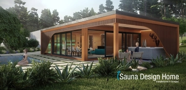 rodinná sauna stavba