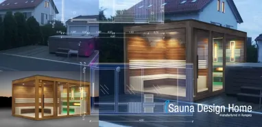 Moderný saunový dom na mieru Moderný saunový dom na mieru