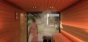 stavba exteriérového sauna domu stavba exteriérového sauna domu