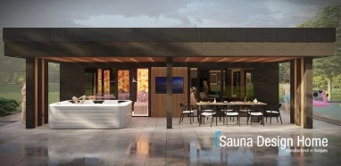 sauna dom s wellness terasou