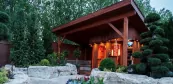 Sauna domček s prístreškom