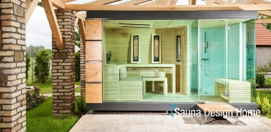 Kombinovaná exteriérová sauna so sprchou