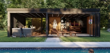 záhradný wellness sauna dom