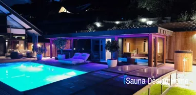 Prémiový saunový dom s presklením Prémiový saunový dom s presklením