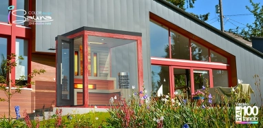 Exteriérová kombinovaná sauna