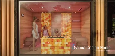 sauna s himalájskou soľou sauna s himalájskou soľou