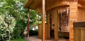 Exteriérová sauna s Himalájskou soľou Exteriérová sauna s Himalájskou soľou