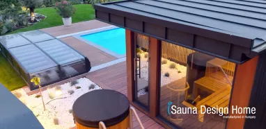 Sauna s terasou a vírivkou Sauna s terasou a vírivkou
