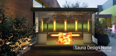Luxusný saunový dom s himalájskou liečbou Luxusný saunový dom s himalájskou liečbou