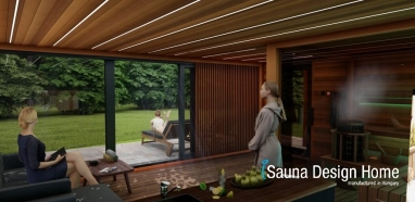 sauna dom s tieňovacím systémom