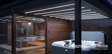 Exteriérový sauna dom na mieru Balaton